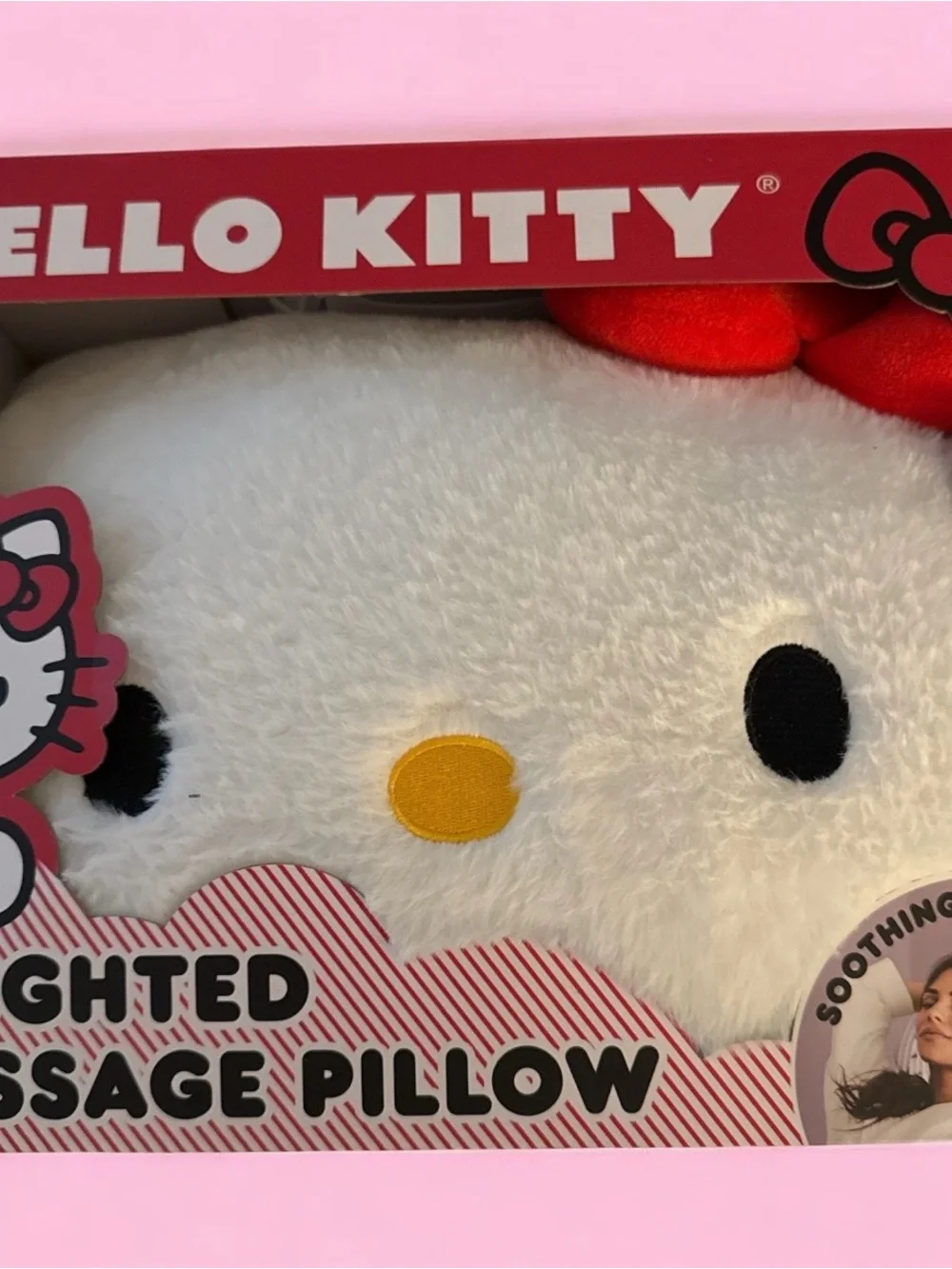 Hello Kitty Red and White Weighted Massage Pillow